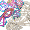  48Pcs 12 Styles 304 Stainless Steel Pendants STAS-TA0001-97-3