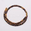 Natural & Dyed Tiger Eye Bead Strands G-P230-32-4x13mm-2