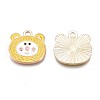 Alloy Enamel Pendants ENAM-N054-74E-3