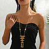 Elegant Fashion Brass Multi-layer Pendant Earrings & Necklaces Set for Women PS5490-3
