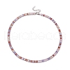 Cubic Zirconia Tennis Necklaces NJEW-G017-01E-P-2