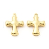 Cross Brass Pendants KK-L237-003G-1