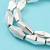 Electroplated Synthetic Magnetic Hematite Beads Strands G-Z032-A01-01S-4