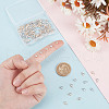 HOBBIESAY 120Pcs 2 Colors Brass Micro Pave Cubic Zirconia Charms FIND-HY0003-62-3