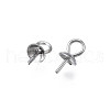 304 Stainless Steel Cup Peg Bails Pendants STAS-S057-58A-P-4