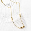 PVD Vacuum Plating 304 Stainless Steel Cable Chain Necklaces NJEW-I248-17G-3