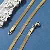PVD Vacuum Plating 304 Stainless Steel Snake Chains Necklaces X-NJEW-O058-29G-1