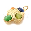 Brass Pendants KK-U040-01G-02-2