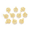 Tibetan Style Alloy Crown Charms EBB054Y-G-2