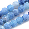 Natural Weathered Agate Beads Strands X-G-S259-05C-8mm-1