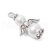 Glass Pearl Pendants PALLOY-JF03652-3