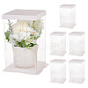 Folding Clear Plastic Gift Storage Boxes CON-WH0106-09A-1