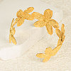 European and American Style Flower 304 Stainless Steel  Cuff Bangles for Women RD8842-2-2