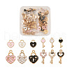 60Pcs 12 Style Alloy Enamel Pendants ENAM-PJ0001-05-8