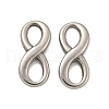 304 Stainless Steel Connector Charms STAS-O004-02P-1