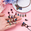 48Pcs 12 Colors Alloy Rhinestone Charms FIND-TA0001-36B-5