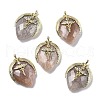 Natural Sunstone Pendants G-U019-01G-05-1