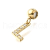304 Stainless Steel Rhinstone Pendant STAS-H202-50G-L-2