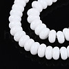 Opaque Spray Painted Glass Beads GLAA-ZX008-4mm-18G-2