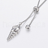 Adjustable 304 Stainless Steel Lariat Necklaces NJEW-L453-38A-3