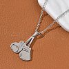 304 Stainless Steel Pendant Necklaces NJEW-Z073-04P-3