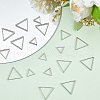 DELORIGIN DIY 304 Stainless Steel Triangle Dangle Earrings Making Kit DIY-DR0001-40-4