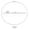 5Pcs 304 Stainless Steel Round Twist Rope Chain Necklaces Set for Men Women NJEW-YW0001-07-5