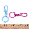 Spray Painted Alloy Iron Spring Gate Ring PALLOY-T090-77-3