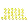 Transparent Yellow Acrylic Beads TACR-YW0001-08M-2