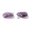 Natural Amethyst Pendants G-G956-B33-FF-3