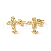 Ion Plating(IP) 304 Stainless Steel Plane Stud Earring Findings EJEW-I285-14G-1