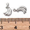 304 Stainless Steel Rhinestone Pendants STAS-S163-28P-3