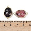 Natural Rhodonite Faceted Connector Charms G-K347-11G-20-3