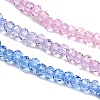 Transparent Painted Glass Beads Strands X1-DGLA-A034-T2mm-A08-4