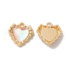 Rack Plating Alloy Resin Pendants PALLOY-O106-14G-1