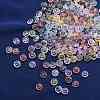500Pcs 10 colors Crackle Glass Beads GLAA-SZ0001-56-6