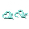 Spray Painted Eco-Friendly Alloy Lobster Claw Clasps PALLOY-YW0001-22-NR-5