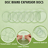 CRASPIRE 24Pcs Plastic Loose Leaf Ring Round Binder Discs DIY-CP0010-97B-6