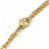 Trendy Men's 201 Stainless Steel Curb Chain Necklaces X-NJEW-L043A-42G-3