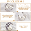 Unicraftale 2Pcs Alloy Grooved Bangles FIND-UN0015-98B-4