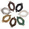 SUNNYCLUE 28Pcs 7 Colors Alloy Pendant Cabochon Settings FIND-SC0009-23-1