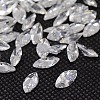 Cubic Zirconia Pointed Back Cabochons ZIRC-M003-16x8mm-007-1