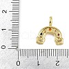 Brass Micro Pave Cubic Zirconia Pendants KK-L231-04G-02-3
