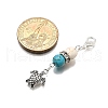 5Pcs Ocean Animal Tibetan Style Alloy Pendants Decorations HJEW-TA00346-3