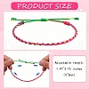 Braided Nylon Thread Cord Bracelets BJEW-SW00049-03-7