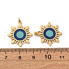 304 Stainless Steel Enamel Pendants STAS-U061-01G-3
