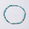 Natural Apatite Round Beads Stretch Bead Bracelets for Women CQ7665-6-1