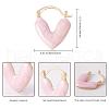 Enamel Heart Hoop Earrings JE1108B-2