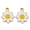 Ion Plating(IP) 304 Stainless Steel Enamel Pendants STAS-U032-03G-1