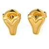 304 Stainless Steel Stud Earrings EJEW-I316-01G-Y-1